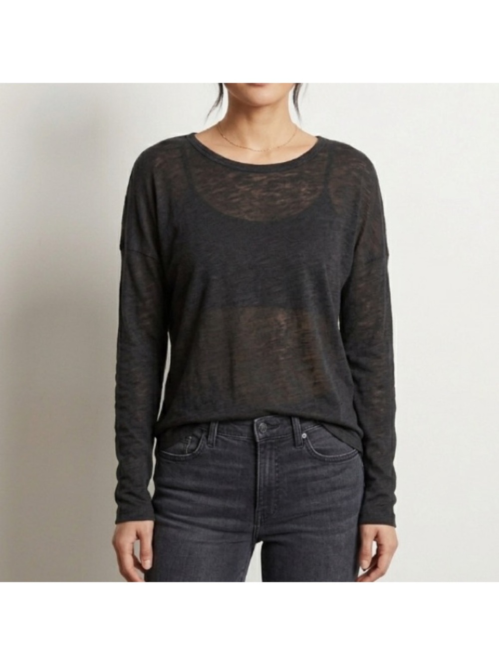 Lululemon Open Back Longsleeve Black Size 6